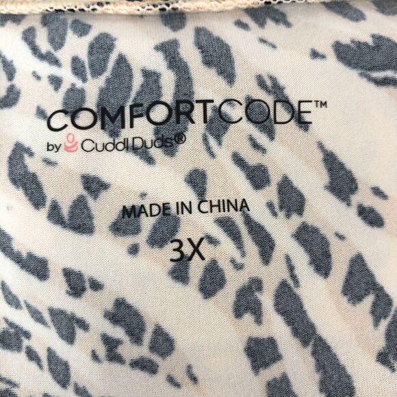 Comfort Code By Cuddle Duds Plus 3X Jumpsuit Romper With Pockets Animal Print - Picture 6 of 13